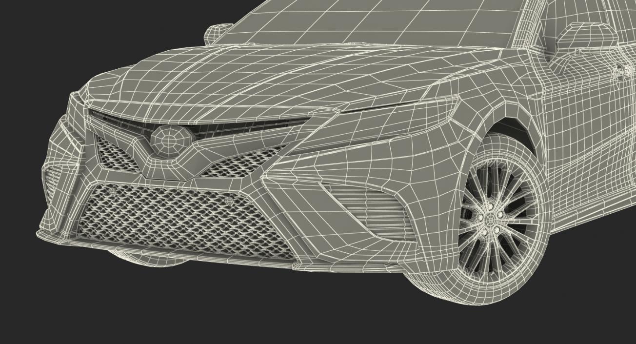 Toyota Camry 2018 Rigged 3D model