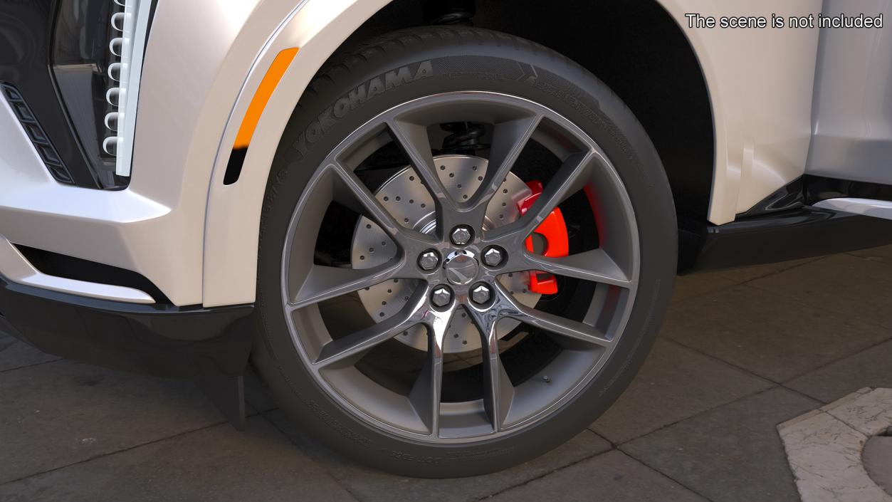 3D Yokohama Performance Car Tire with Alloy Wheel