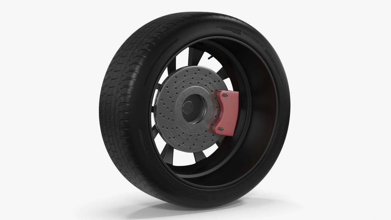 3D Yokohama Performance Car Tire with Alloy Wheel