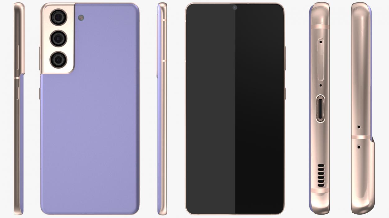 Smartphone Purple 3D