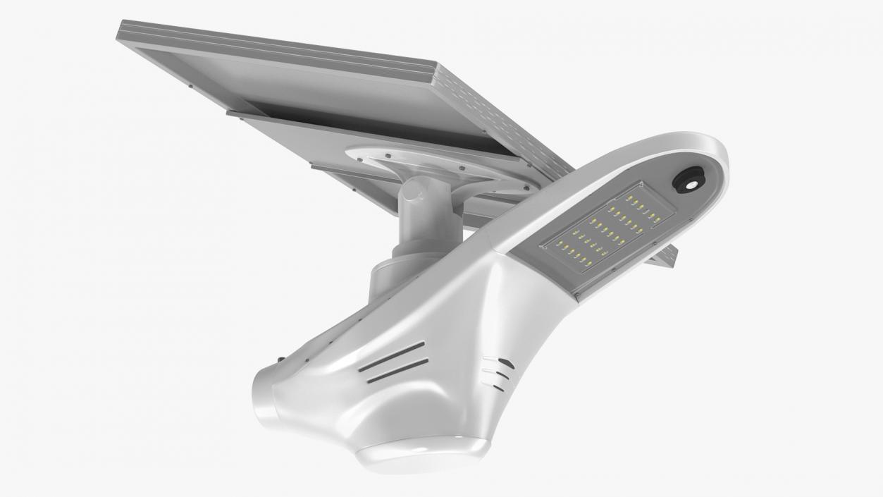 3D model Solar LED Street Light with Battery