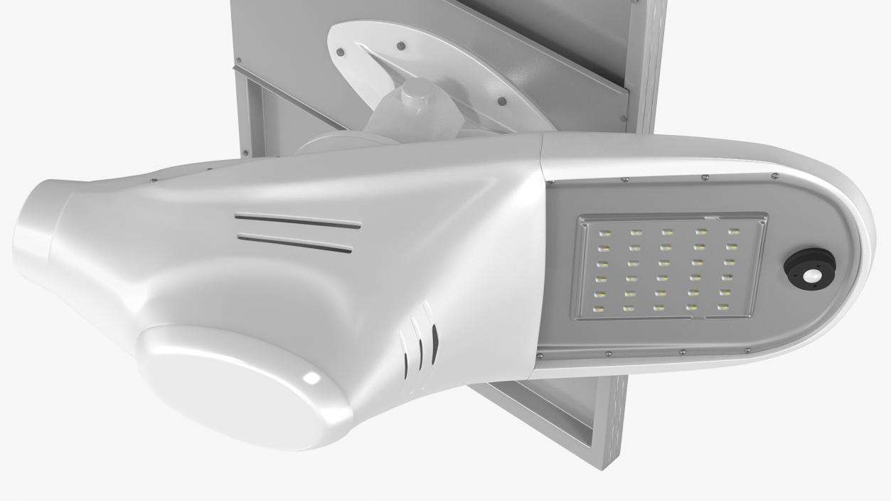 3D model Solar LED Street Light with Battery