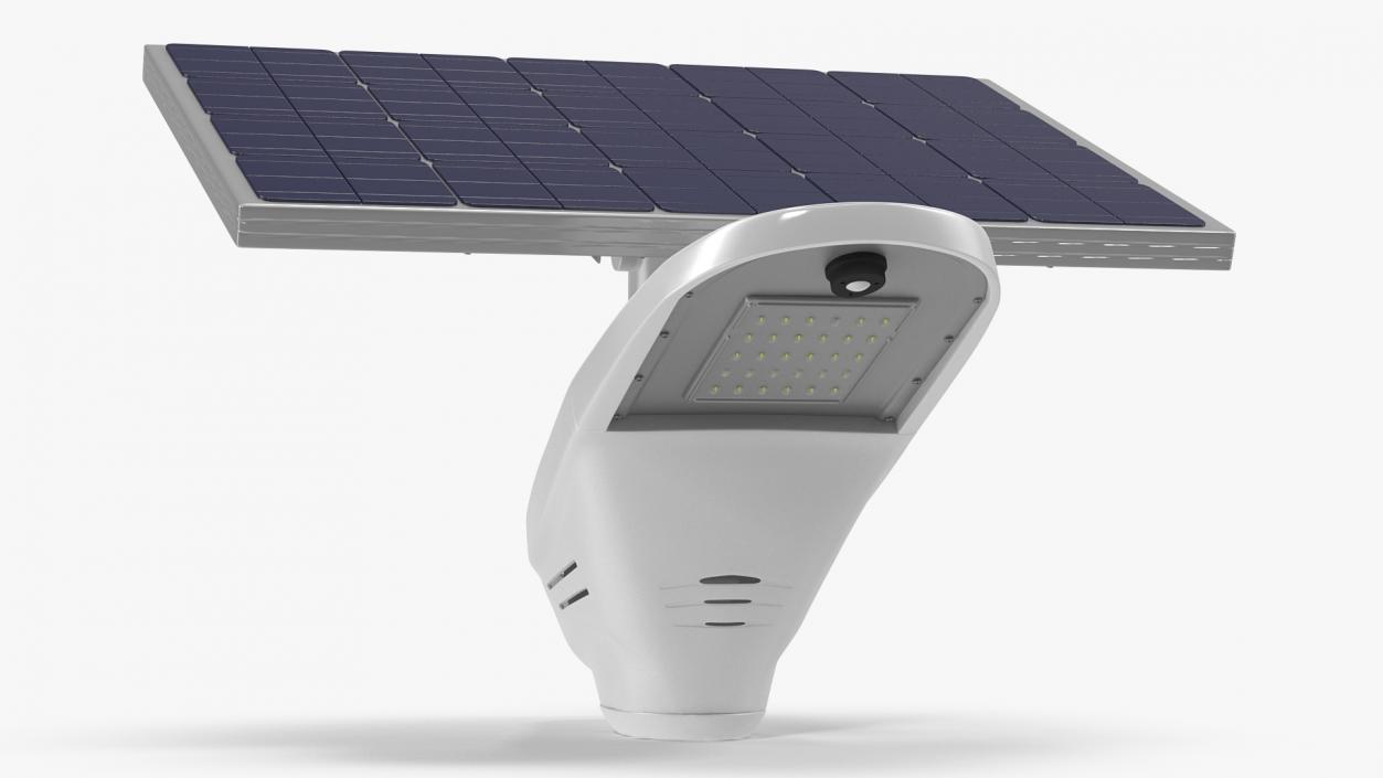 3D model Solar LED Street Light with Battery