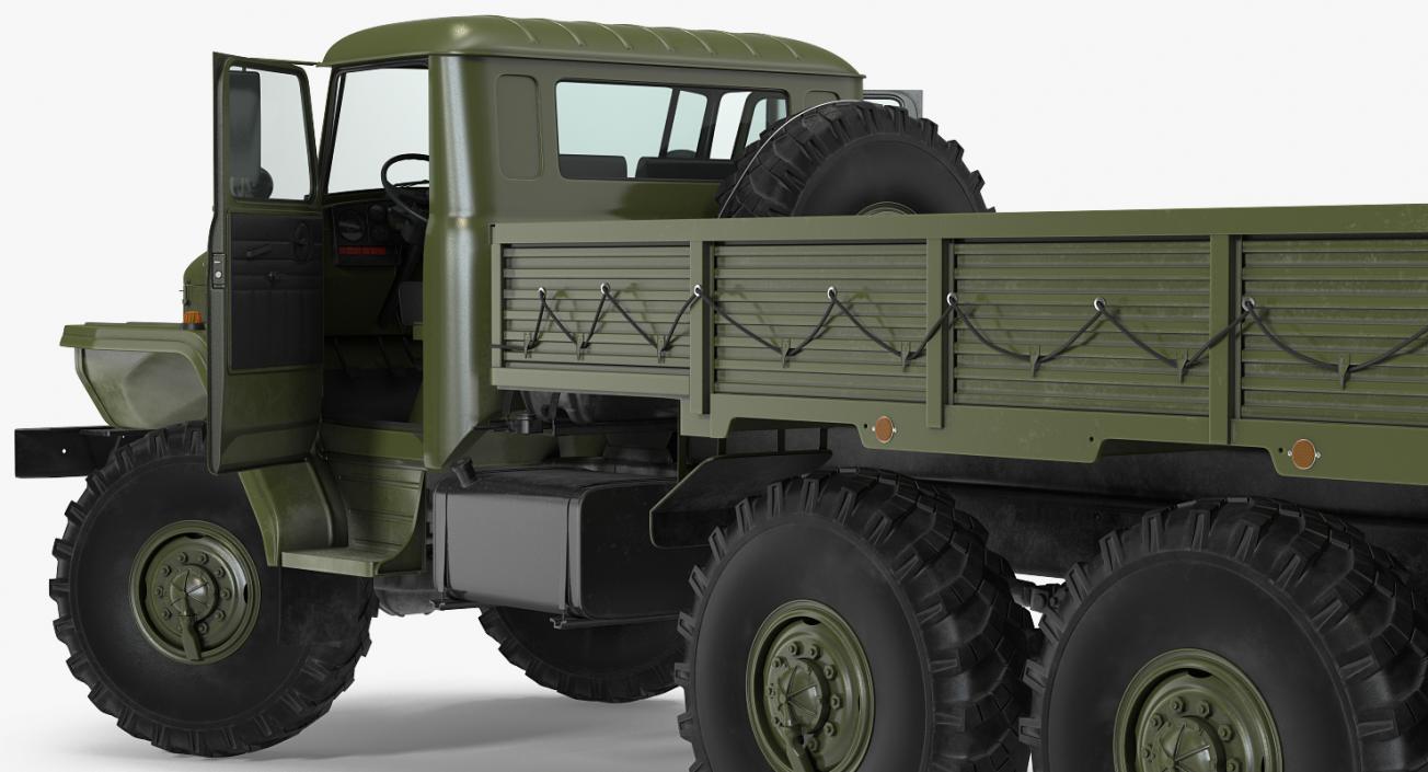 3D model Ural 4320 Soviet Cargo Truck Rigged