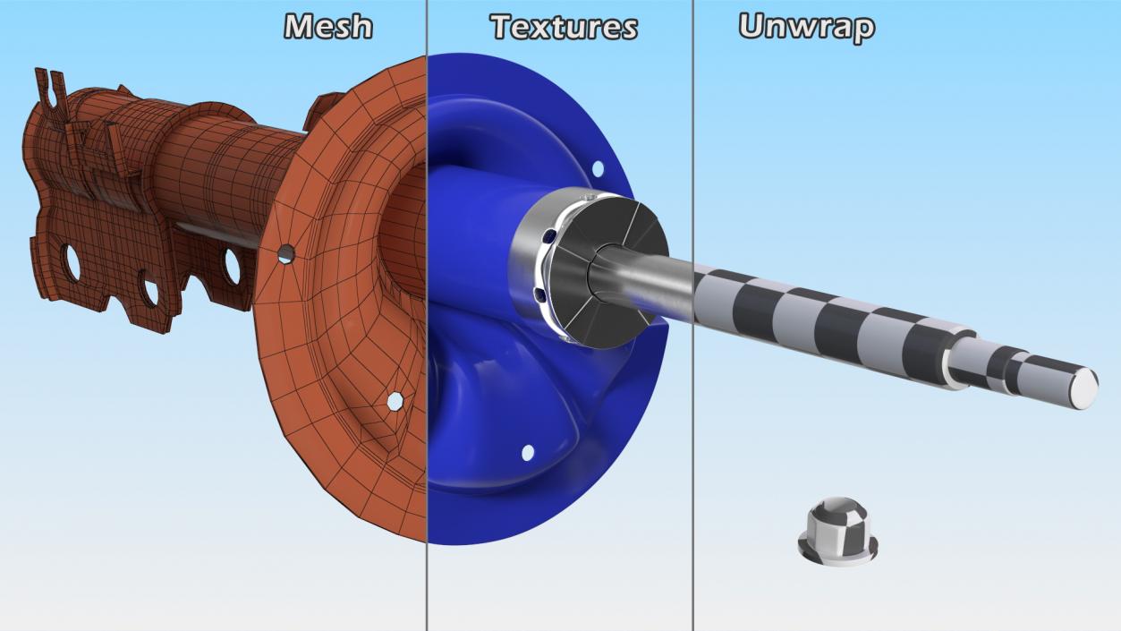 3D model Car Front Shock