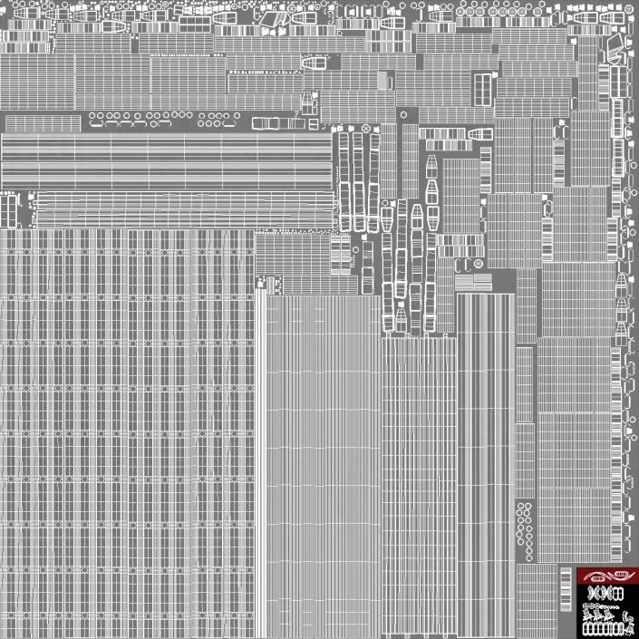 3D Fire Escape Dropdown Ladder Rigged for Maya model