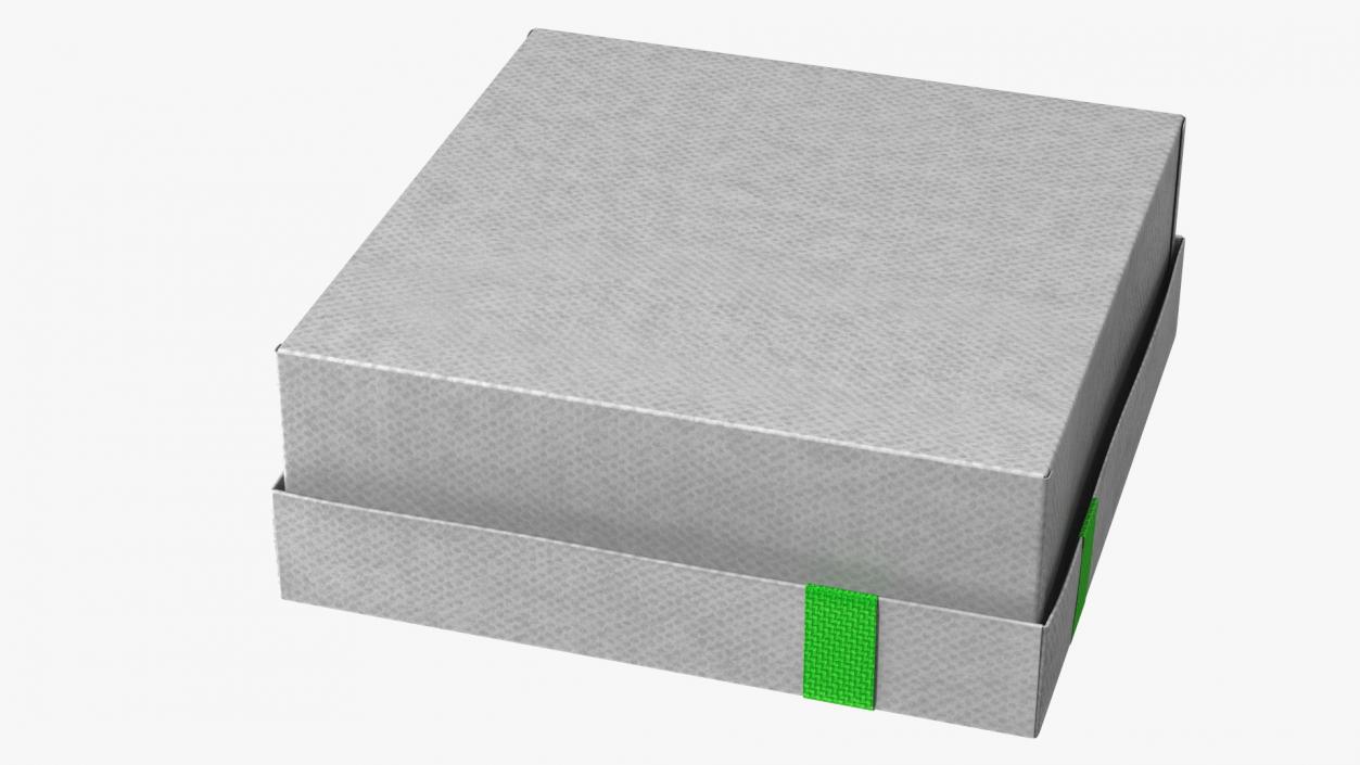 Wrapped Gift Box with Shiny Ribbon 3D model