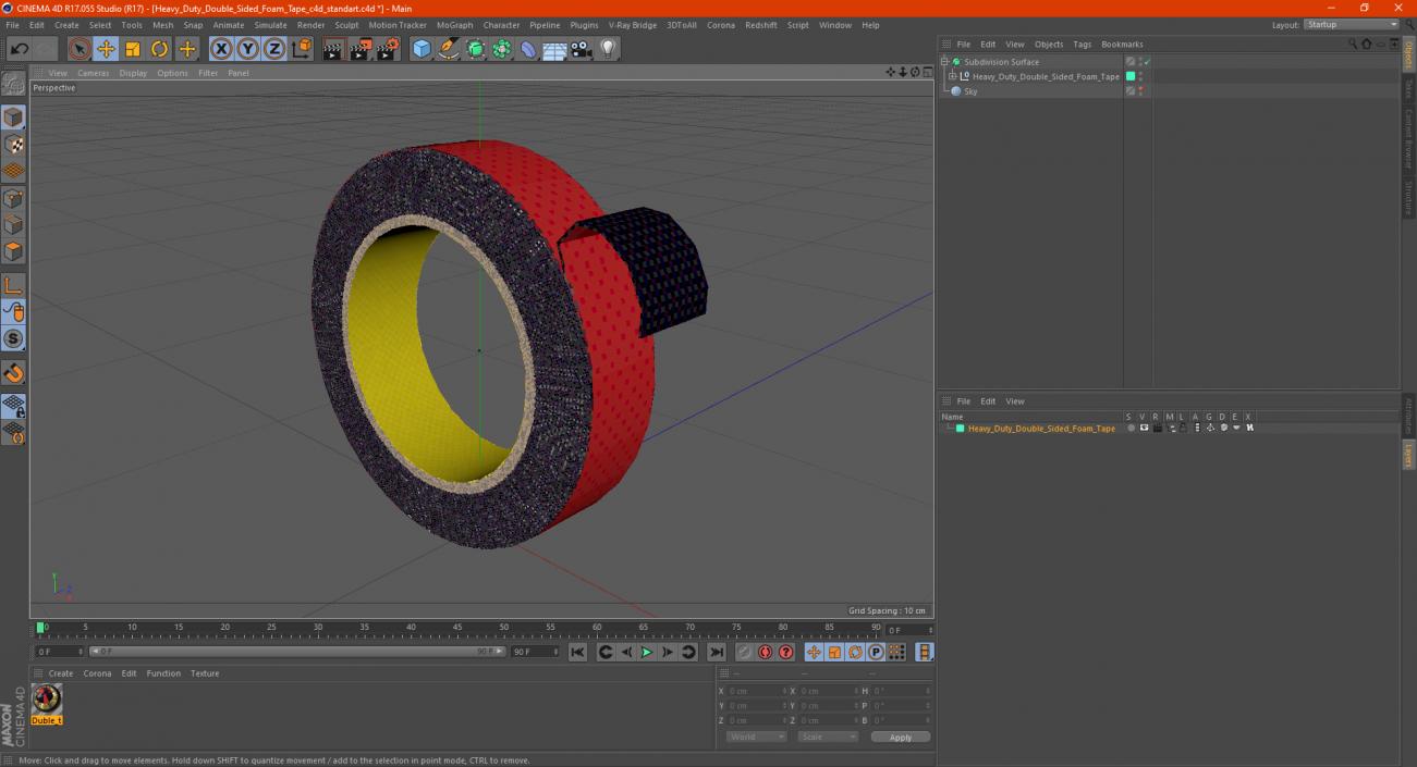 3D Heavy Duty Double Sided Foam Tape model