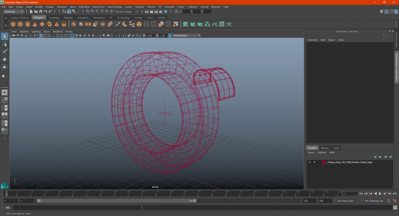 3D Heavy Duty Double Sided Foam Tape model