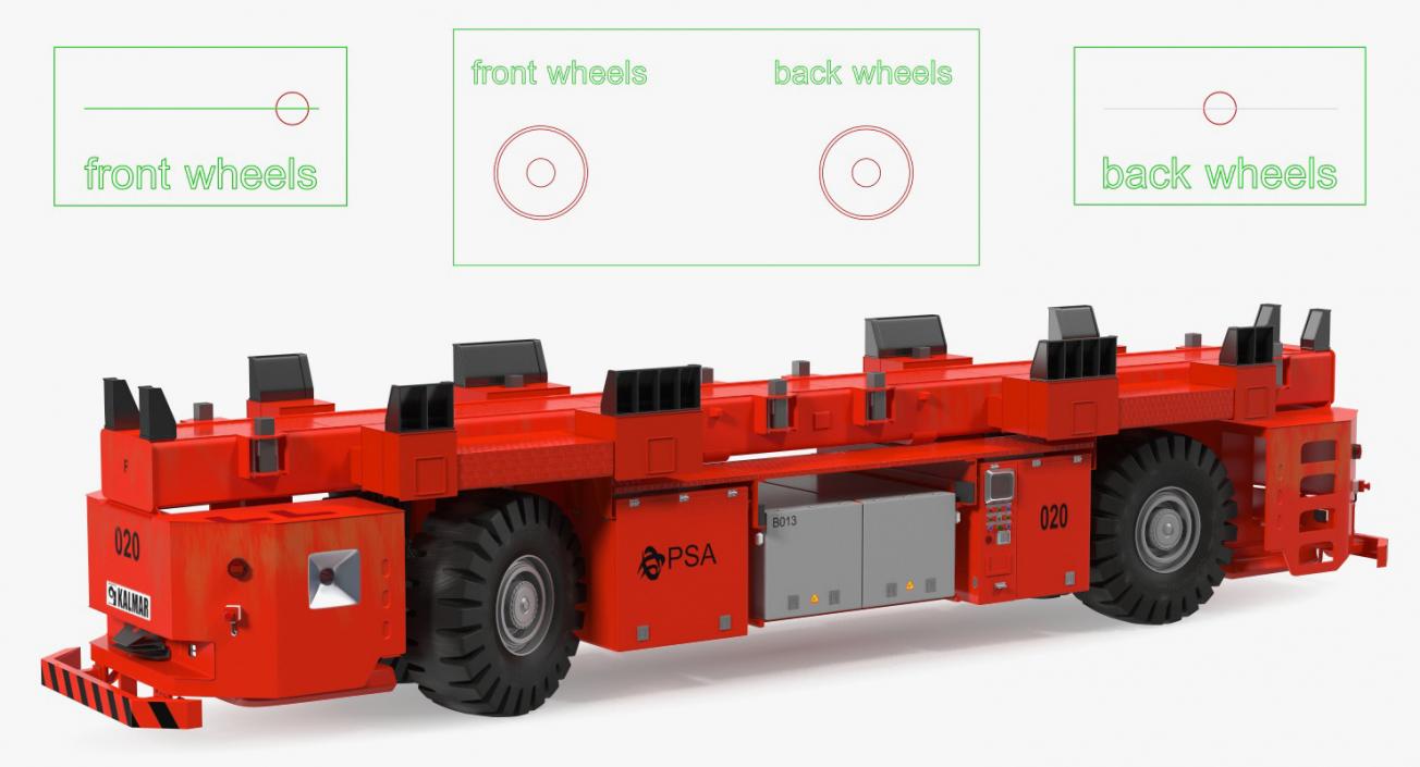 Kalmar AGV Rigged 3D