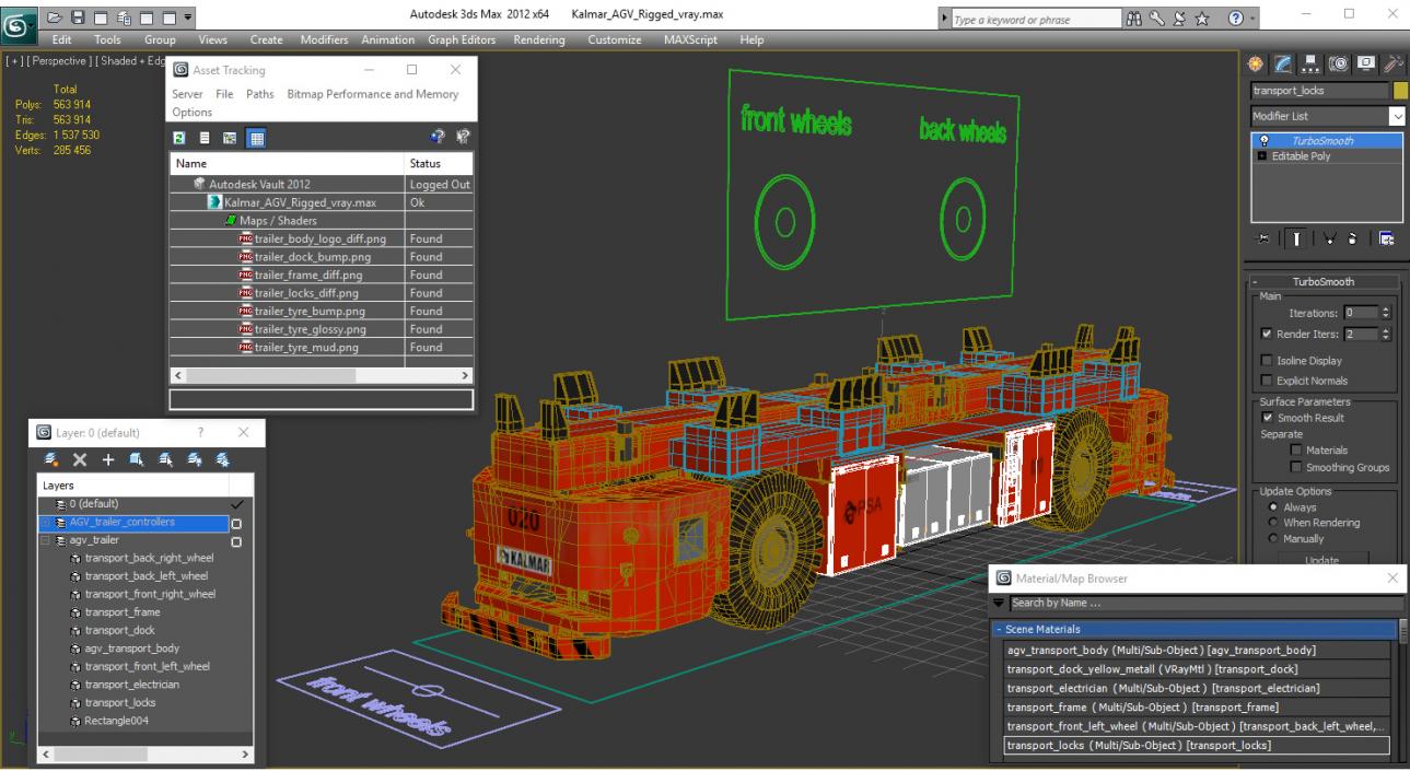 Kalmar AGV Rigged 3D