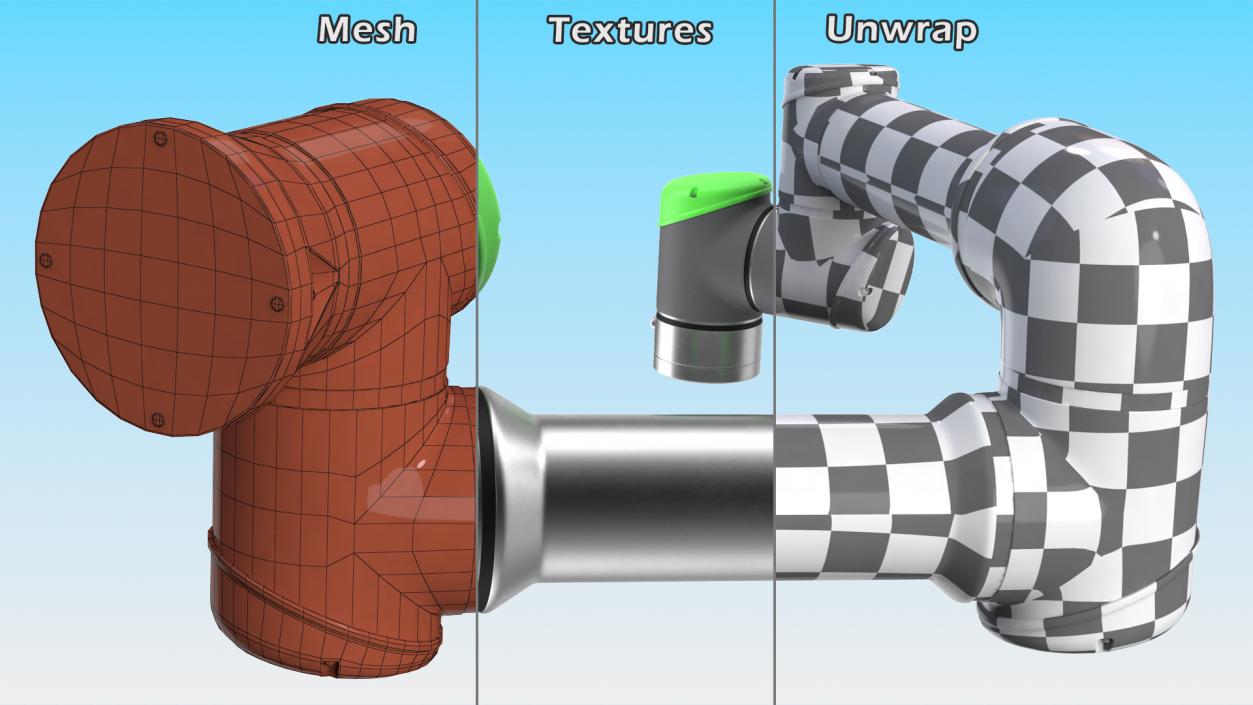 3D model Lightweight Industrial Robot Rigged