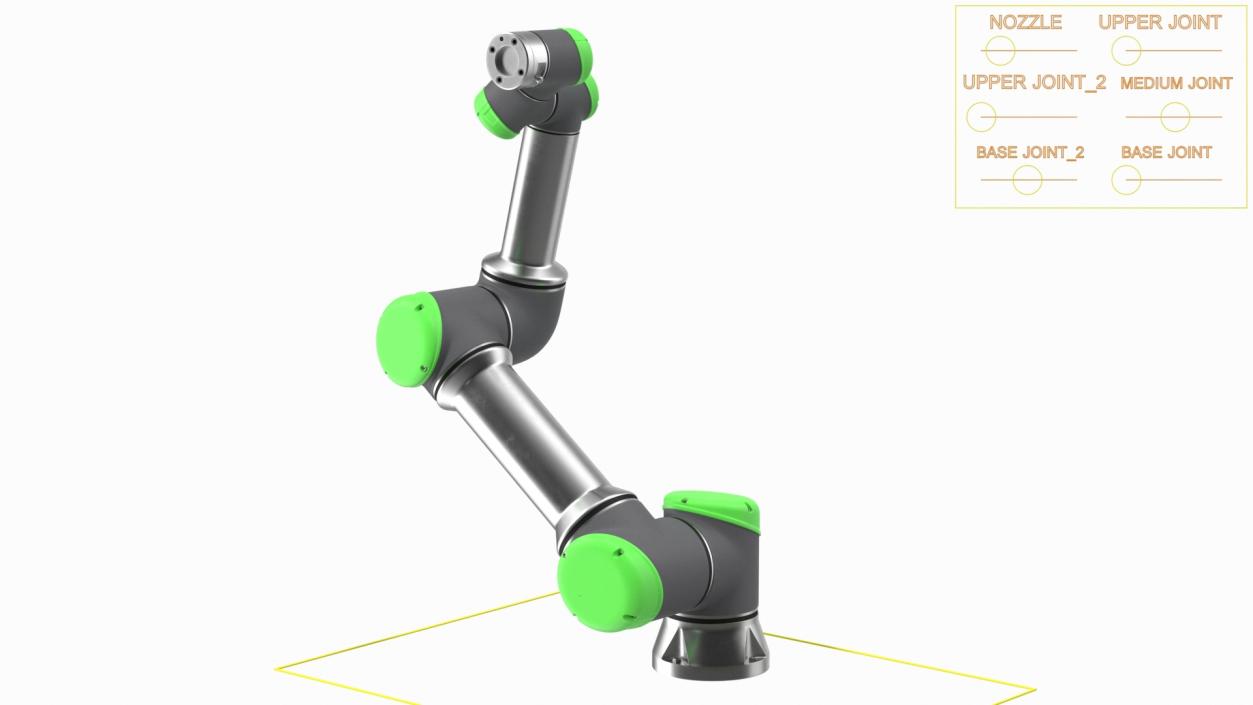 3D model Lightweight Industrial Robot Rigged