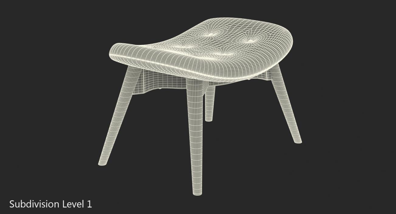 Velvet Stand Seat 3D