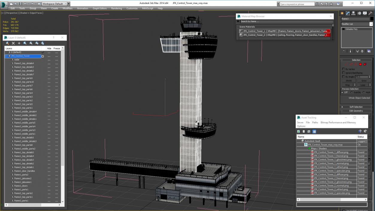 JFK Control Tower 3D