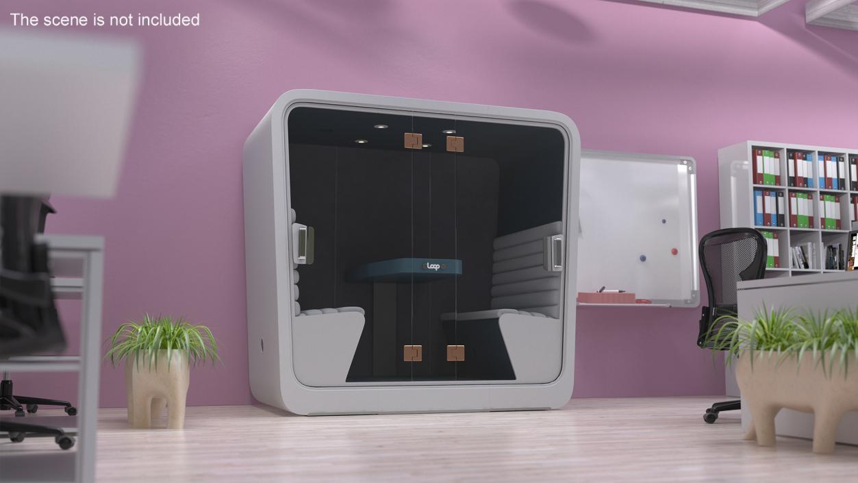 Acoustic Enclosed Meeting Pod Loop 3D model