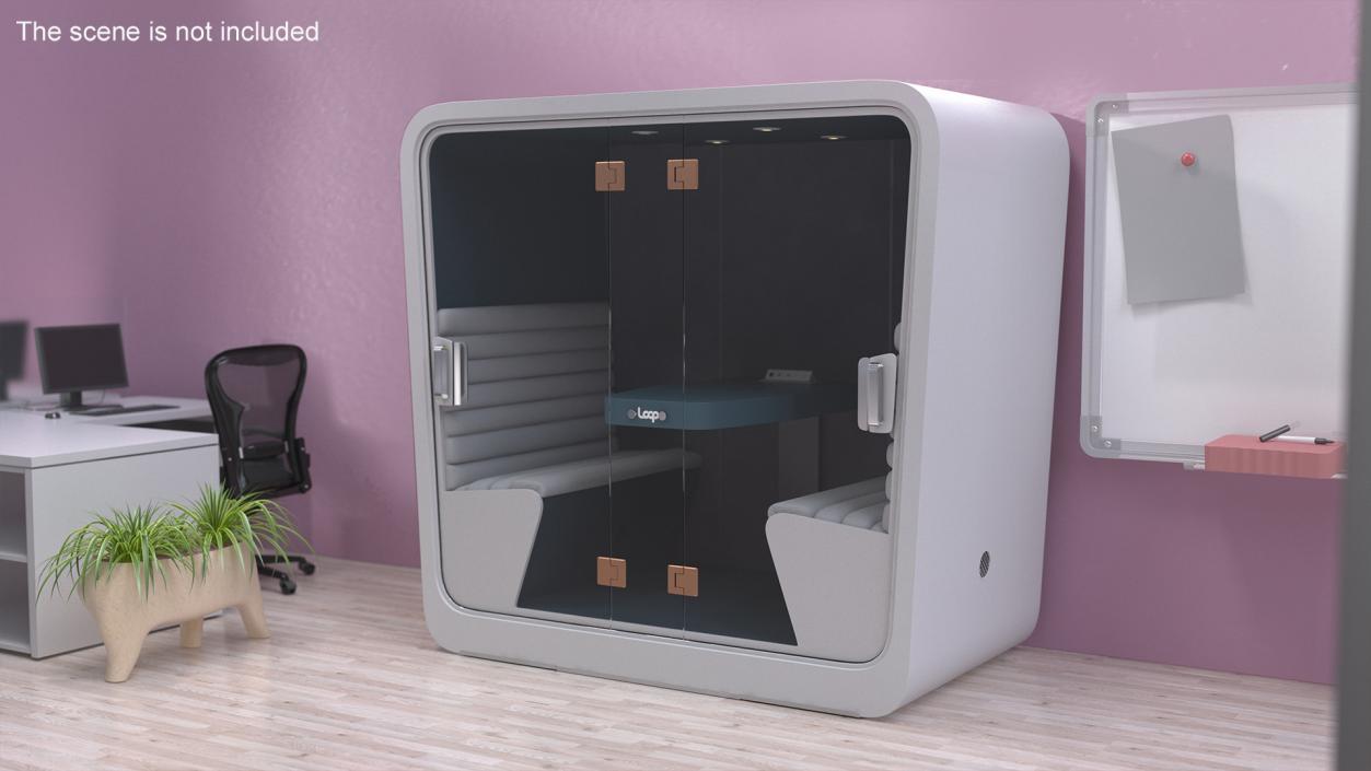 Acoustic Enclosed Meeting Pod Loop 3D model