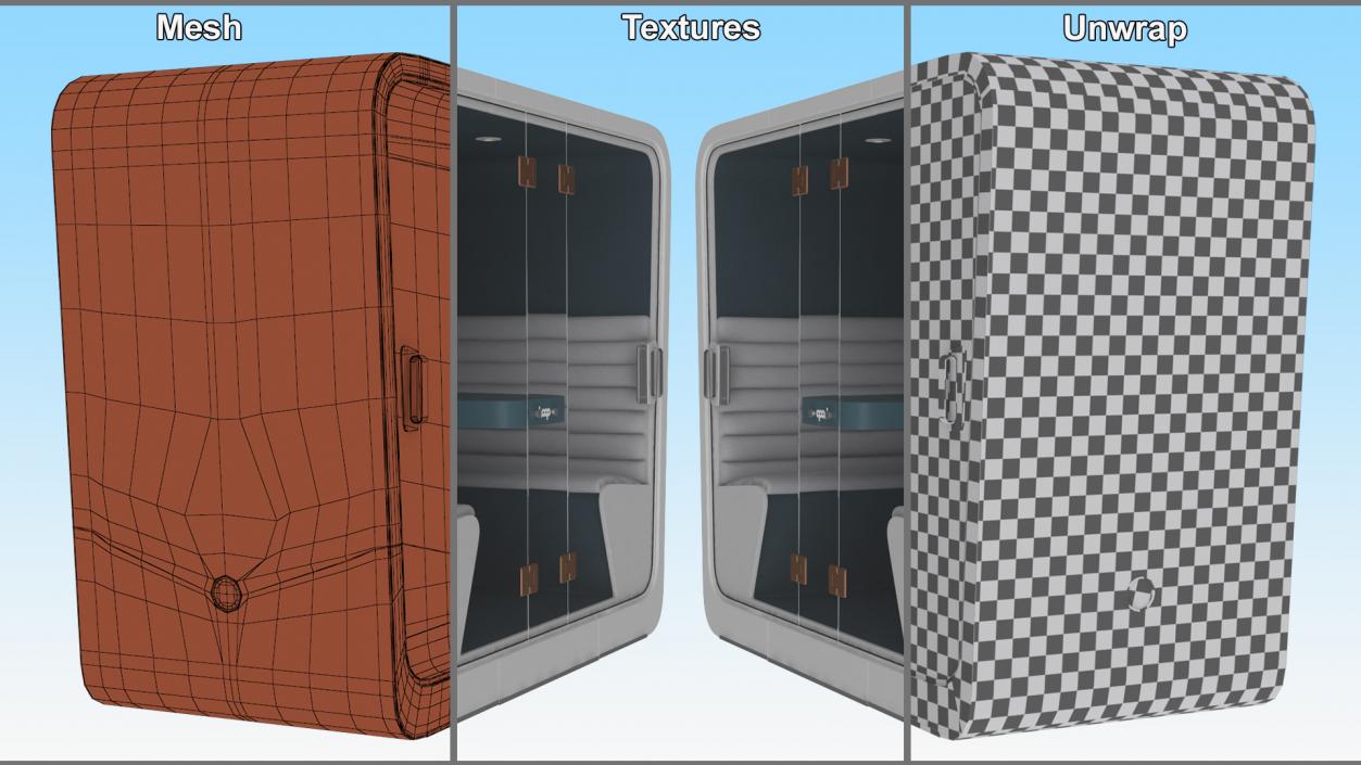 Acoustic Enclosed Meeting Pod Loop 3D model