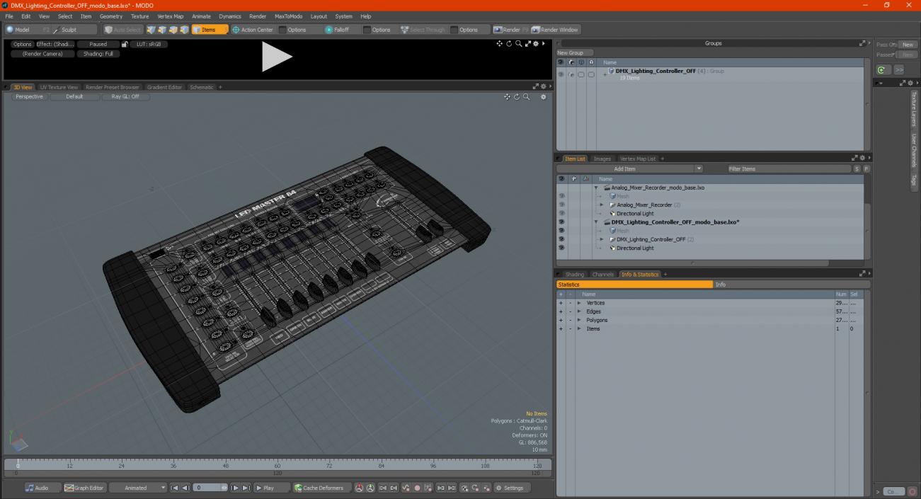 DMX Lighting Controller OFF 3D