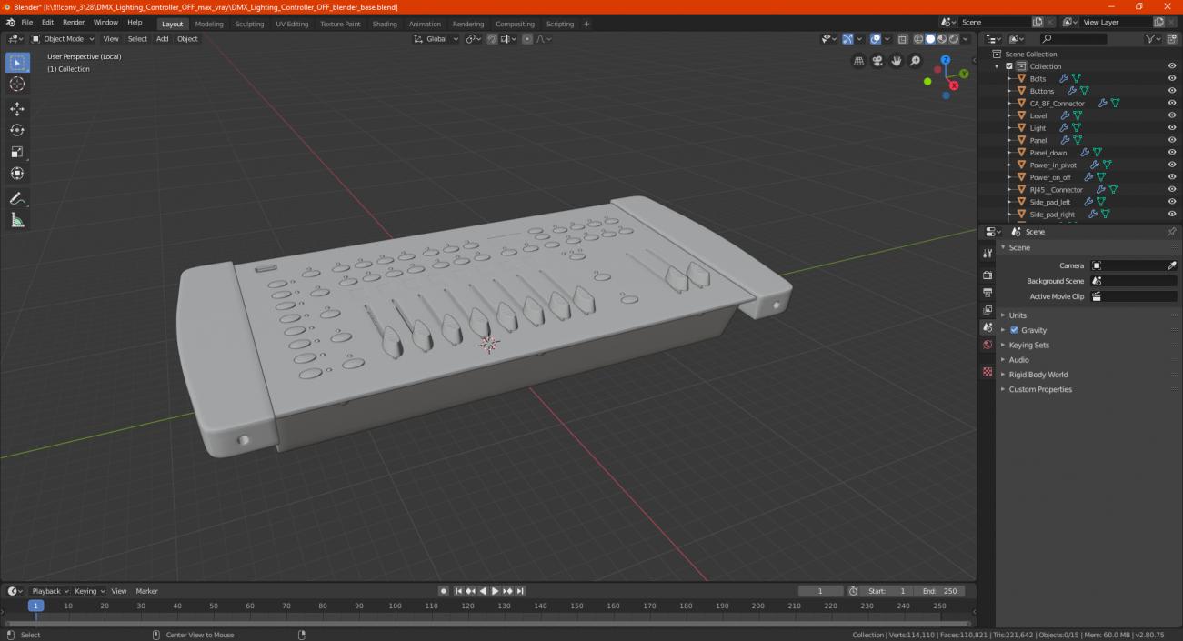 DMX Lighting Controller OFF 3D