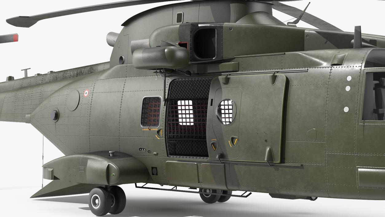 AgustaWestland AW101 Merlin Helicopter Royal Air Force 3D model