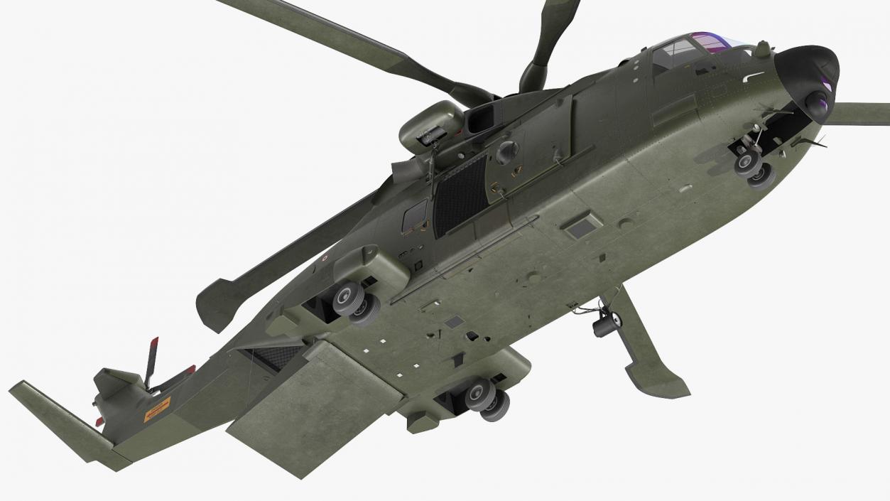 AgustaWestland AW101 Merlin Helicopter Royal Air Force 3D model