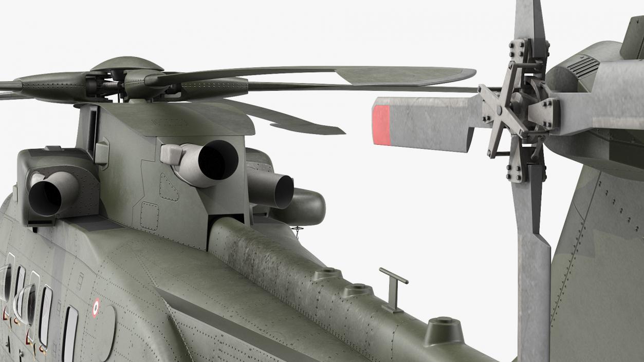 AgustaWestland AW101 Merlin Helicopter Royal Air Force 3D model