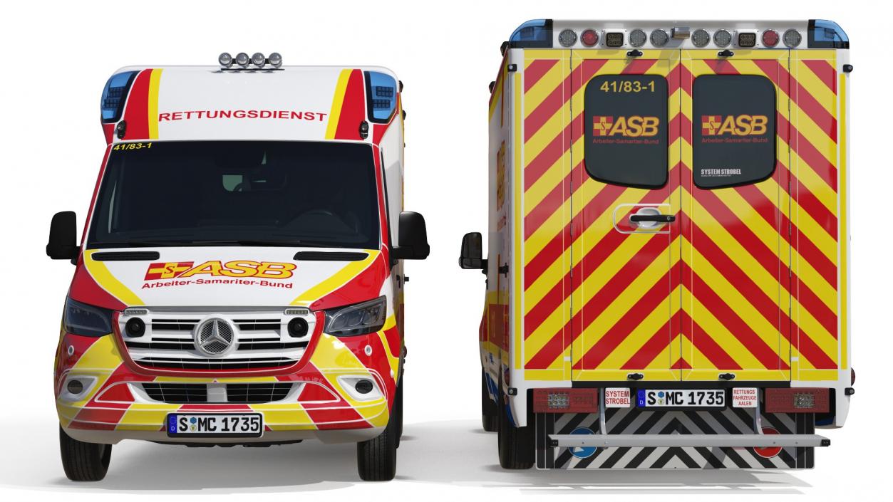 3D Ambulances Collection