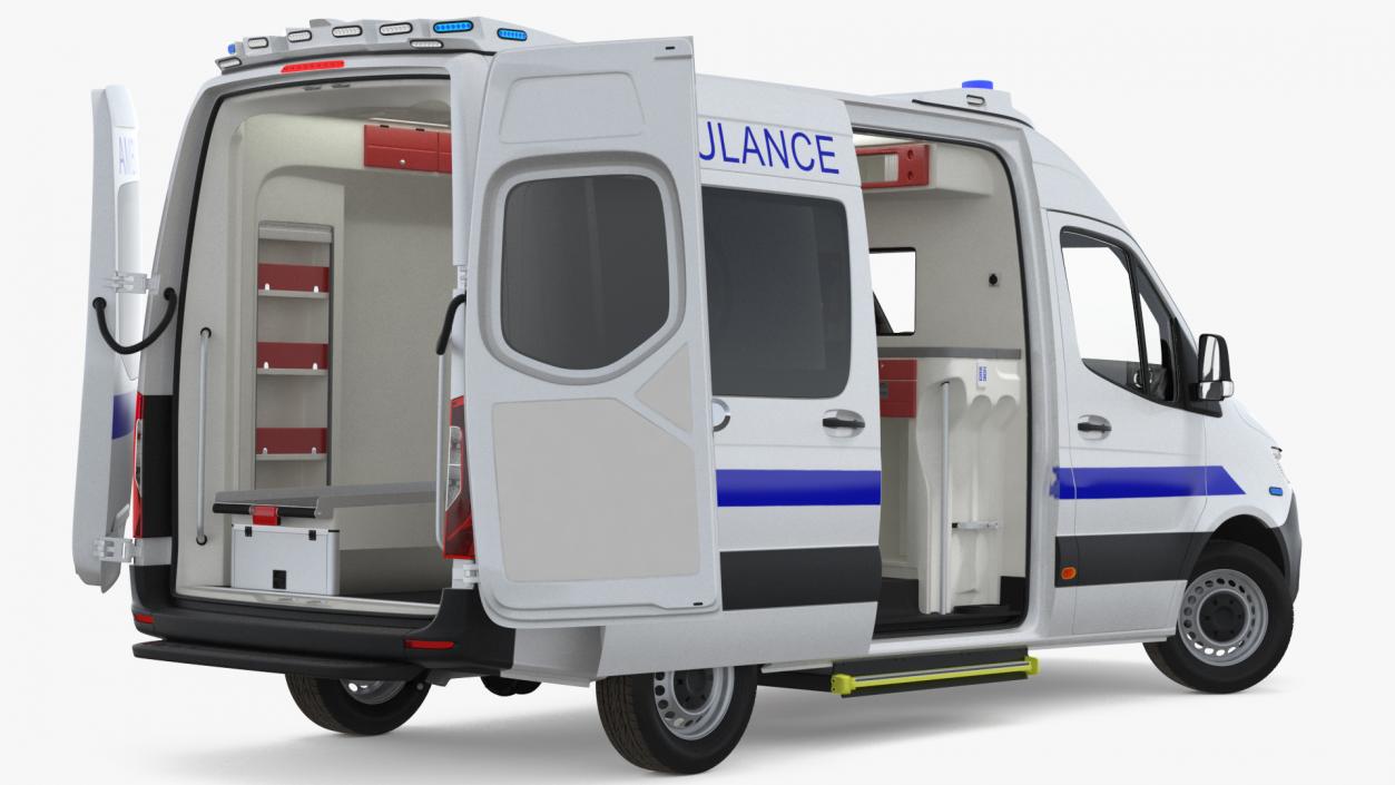 3D Ambulances Collection