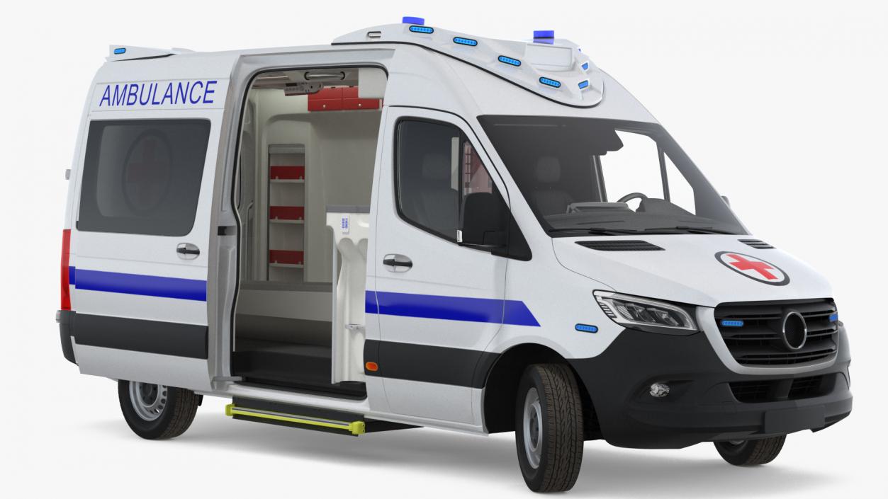 3D Ambulances Collection