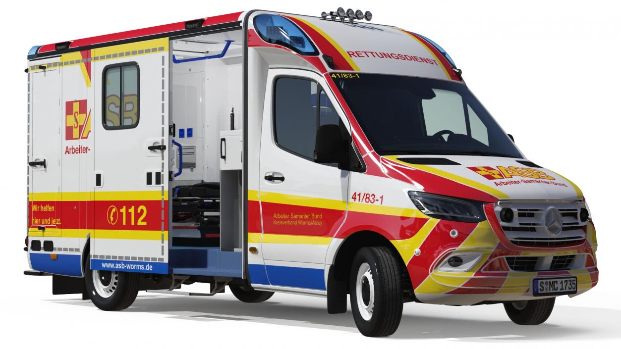 3D Ambulances Collection