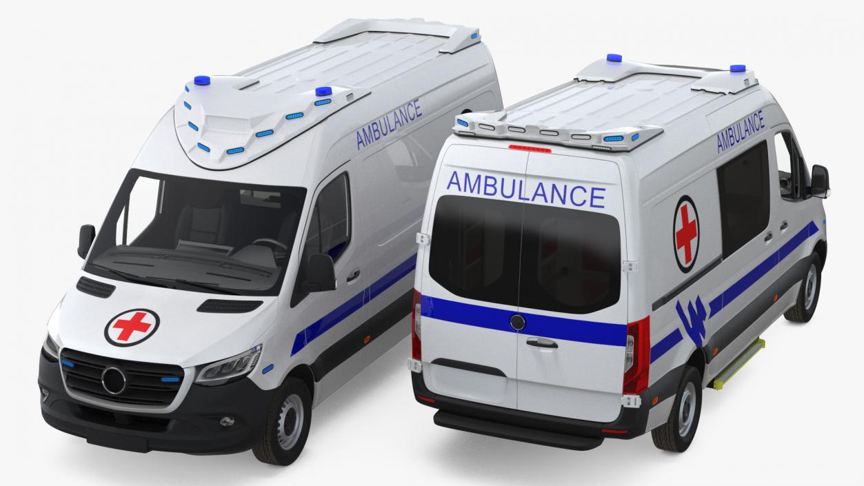 3D Ambulances Collection