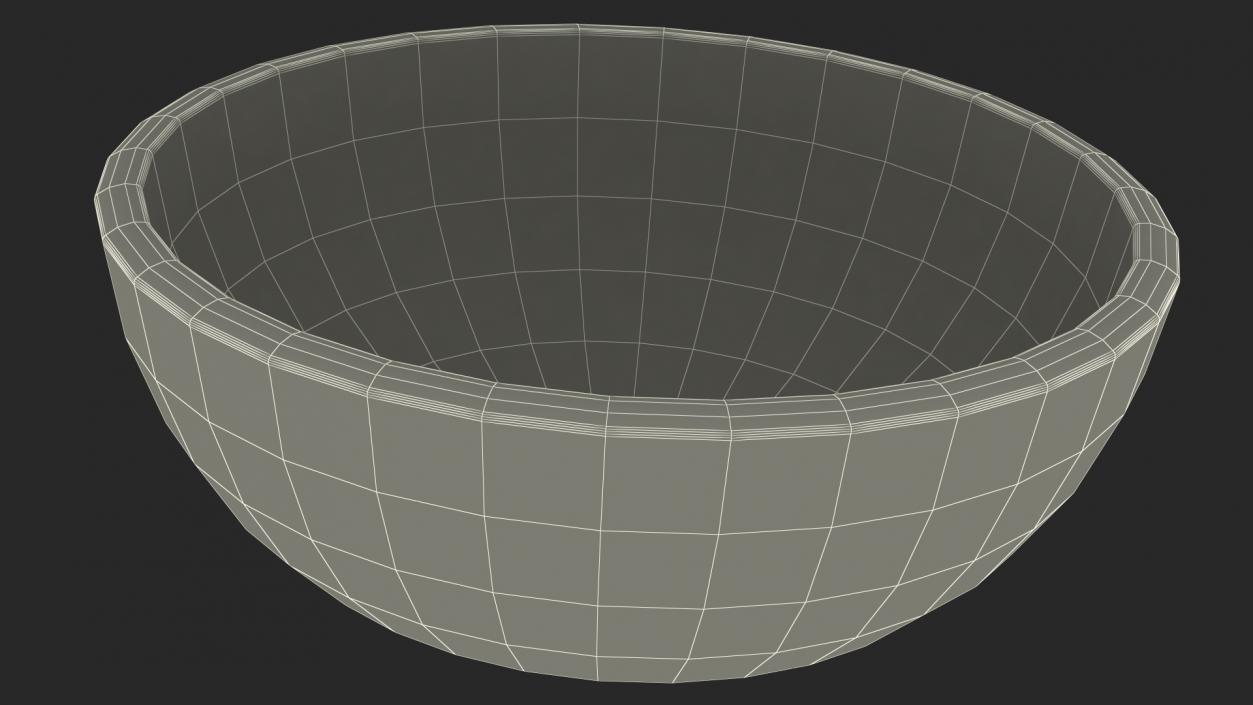 3D Full Bowl of Mung Beans model