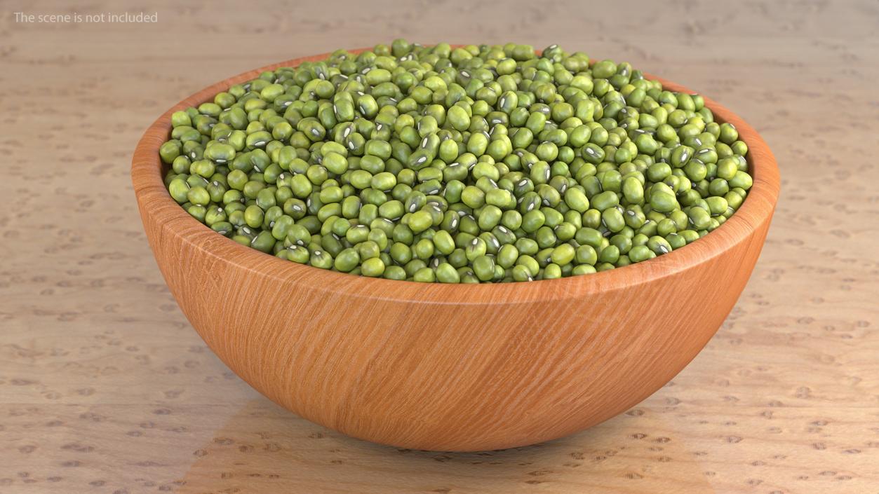 3D Full Bowl of Mung Beans model