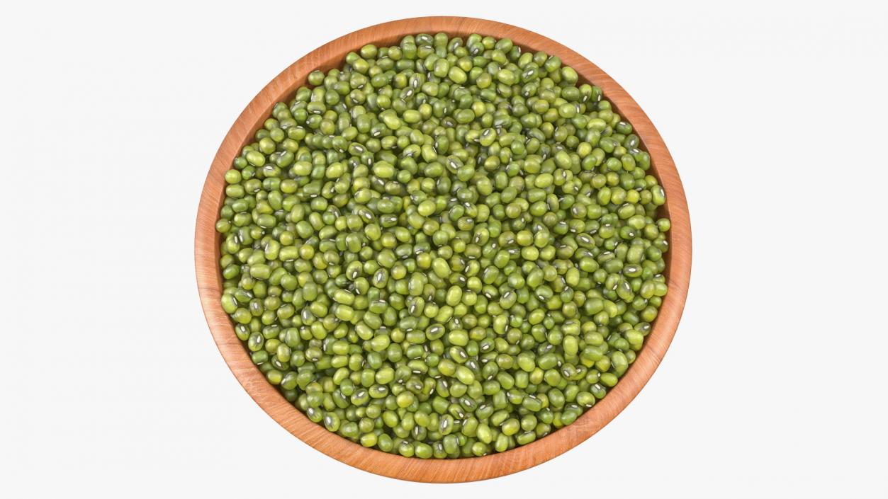 3D Full Bowl of Mung Beans model