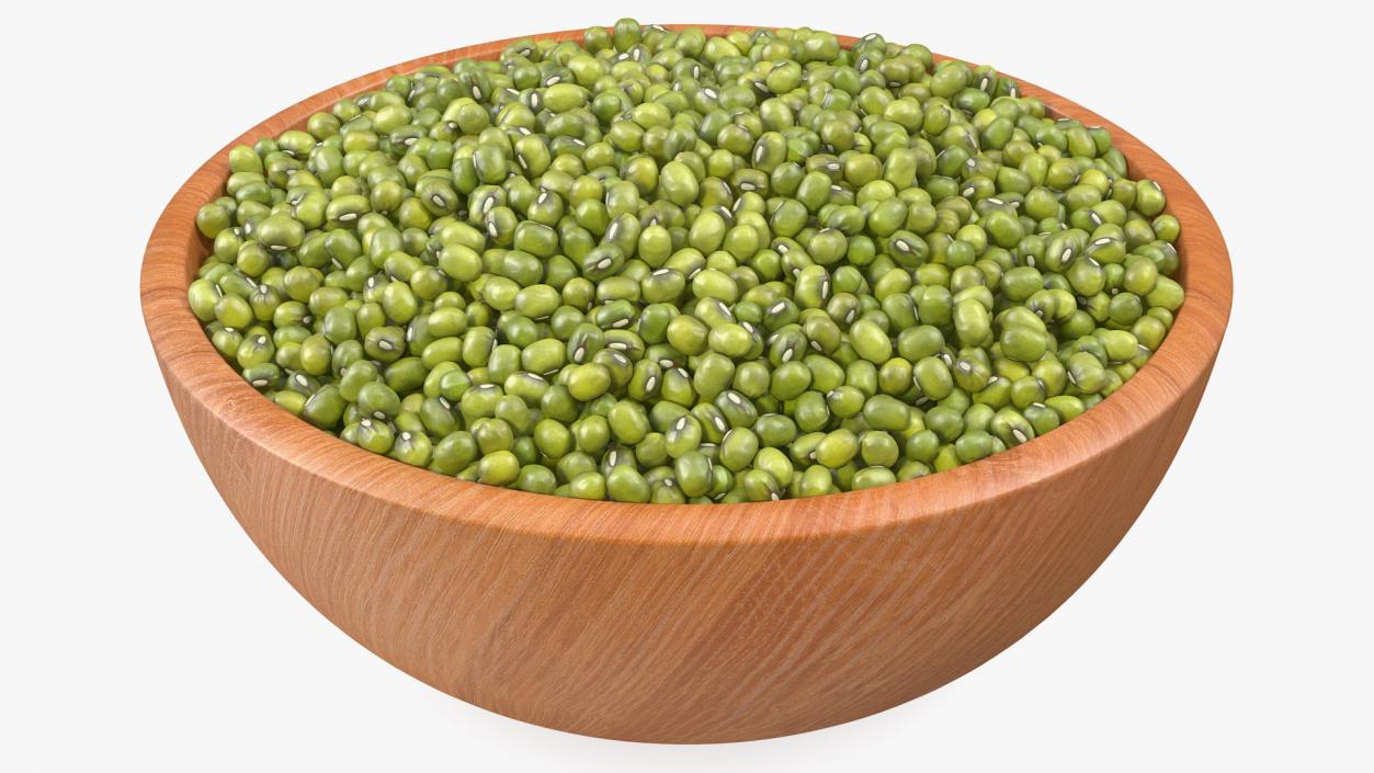 3D Full Bowl of Mung Beans model