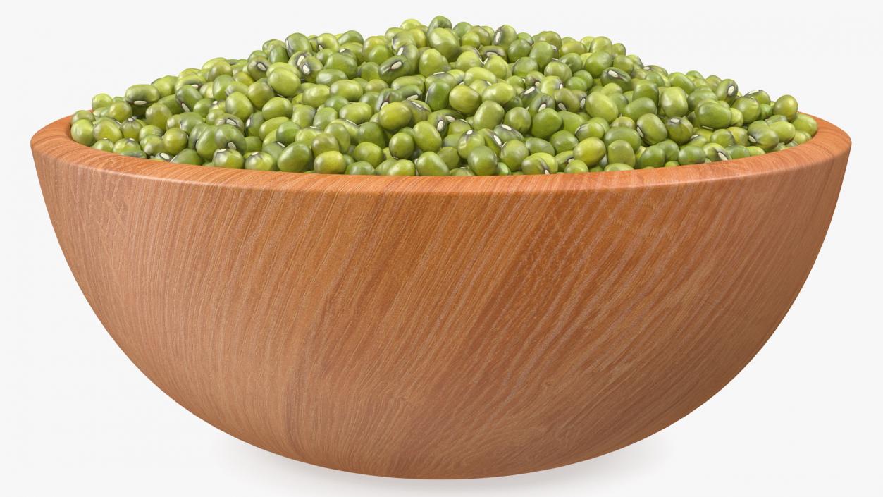 3D Full Bowl of Mung Beans model