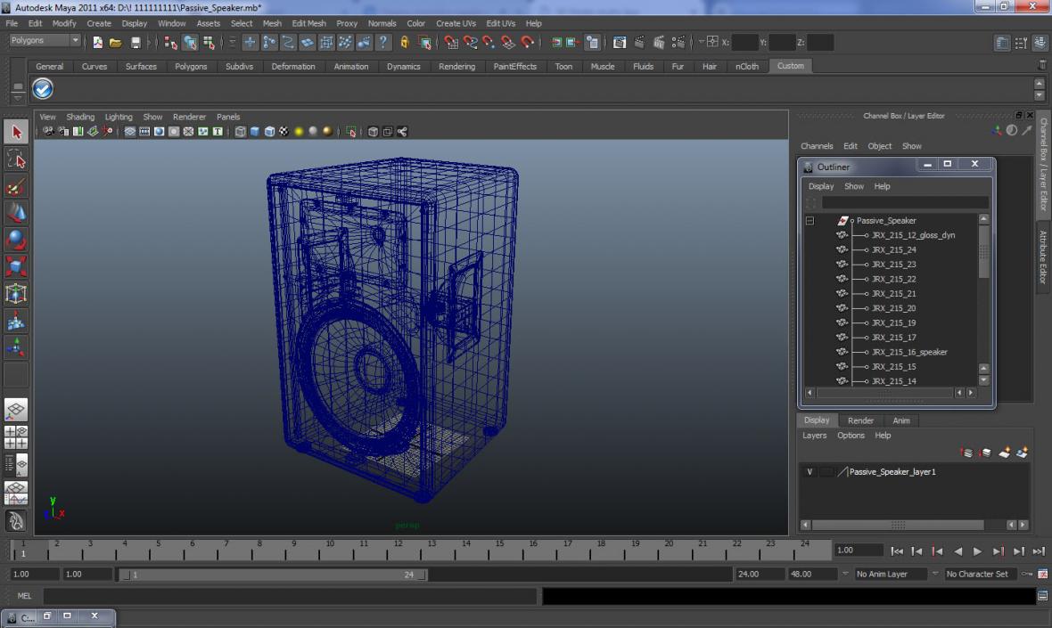 3D model Passive Speaker