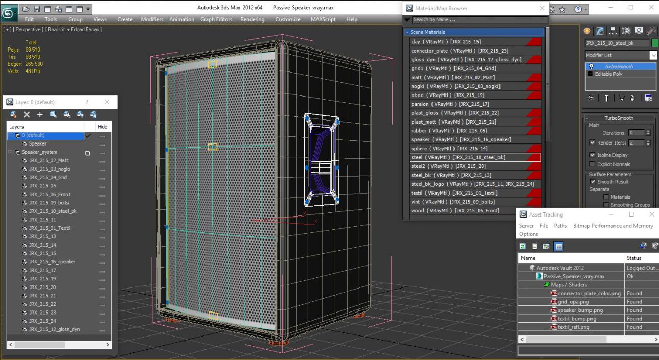 3D model Passive Speaker