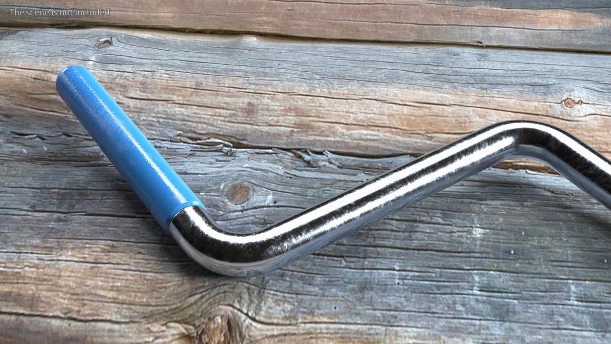 Engine Crank Starter Handle Blue 3D