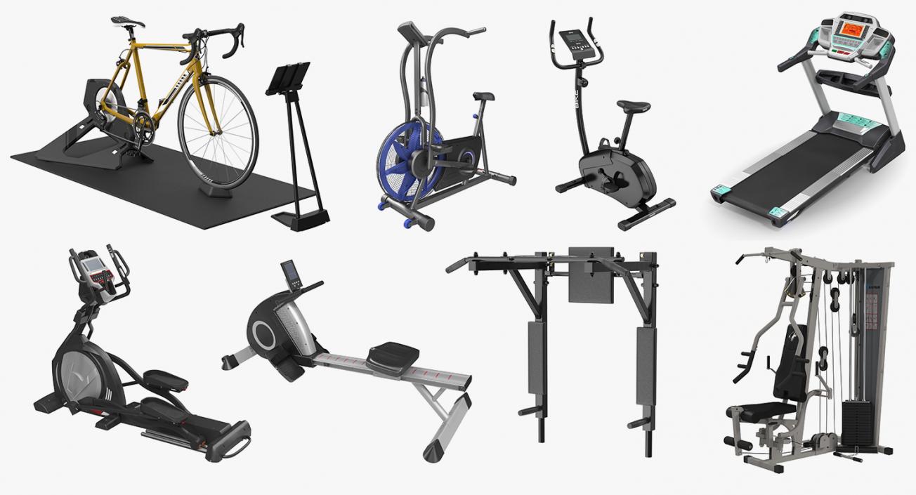 3D Exercise Equipment Collection 4