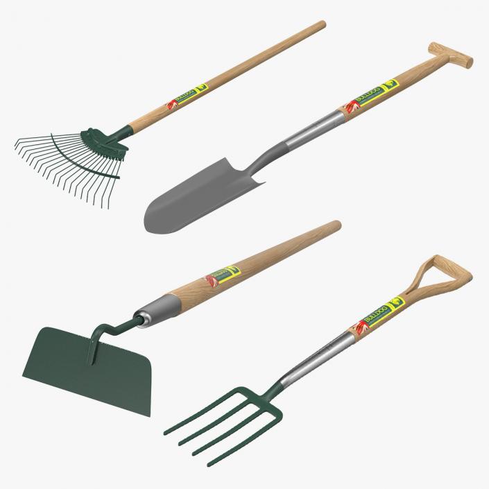 3D Garden Tools Collection model