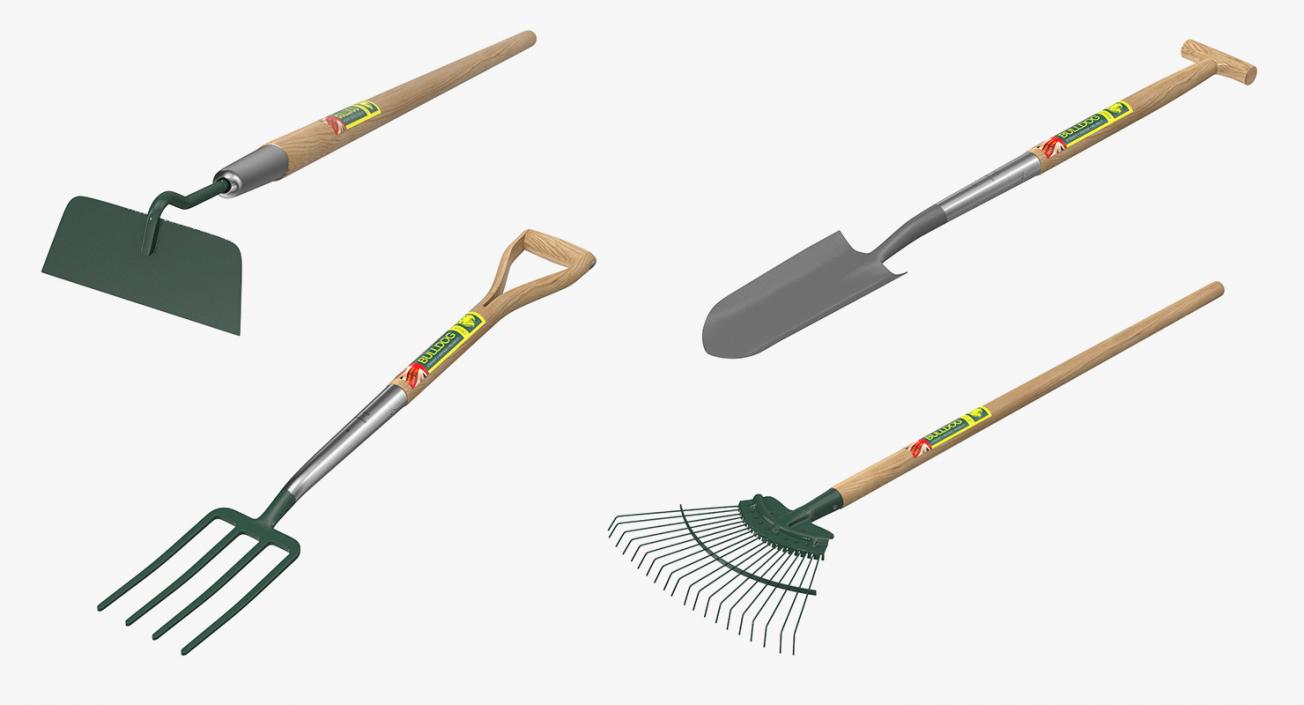 3D Garden Tools Collection model