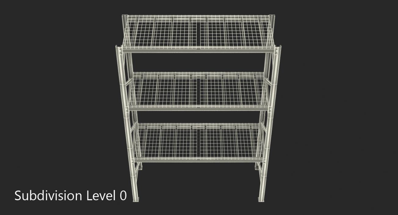 Pallet Rack Section 3D model