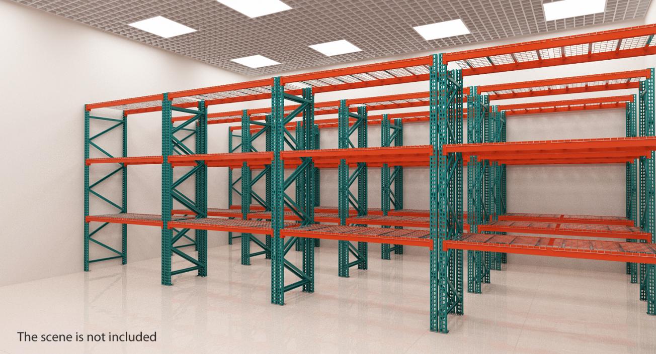 Pallet Rack Section 3D model