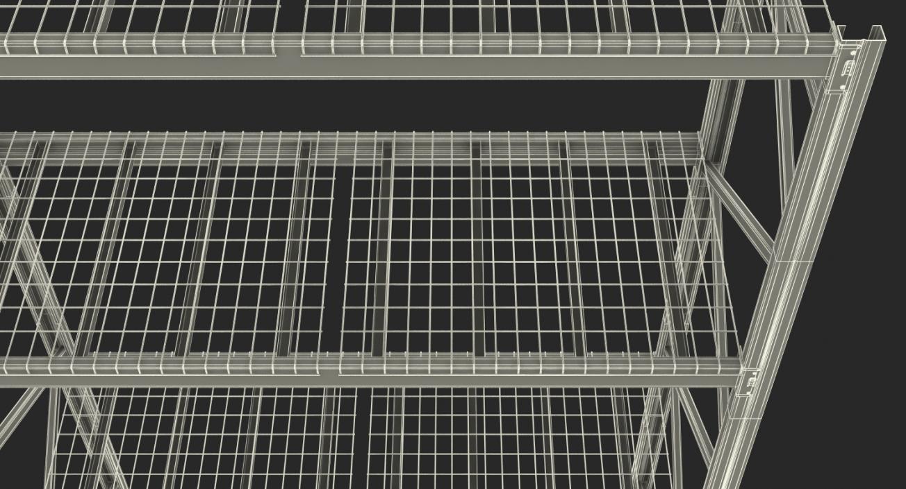 Pallet Rack Section 3D model