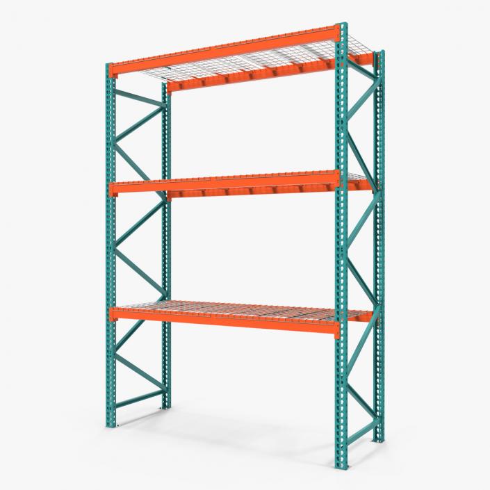 Pallet Rack Section 3D model