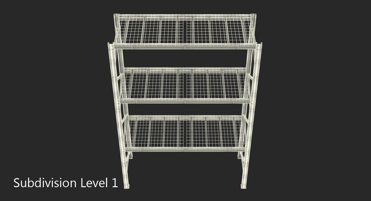 Pallet Rack Section 3D model