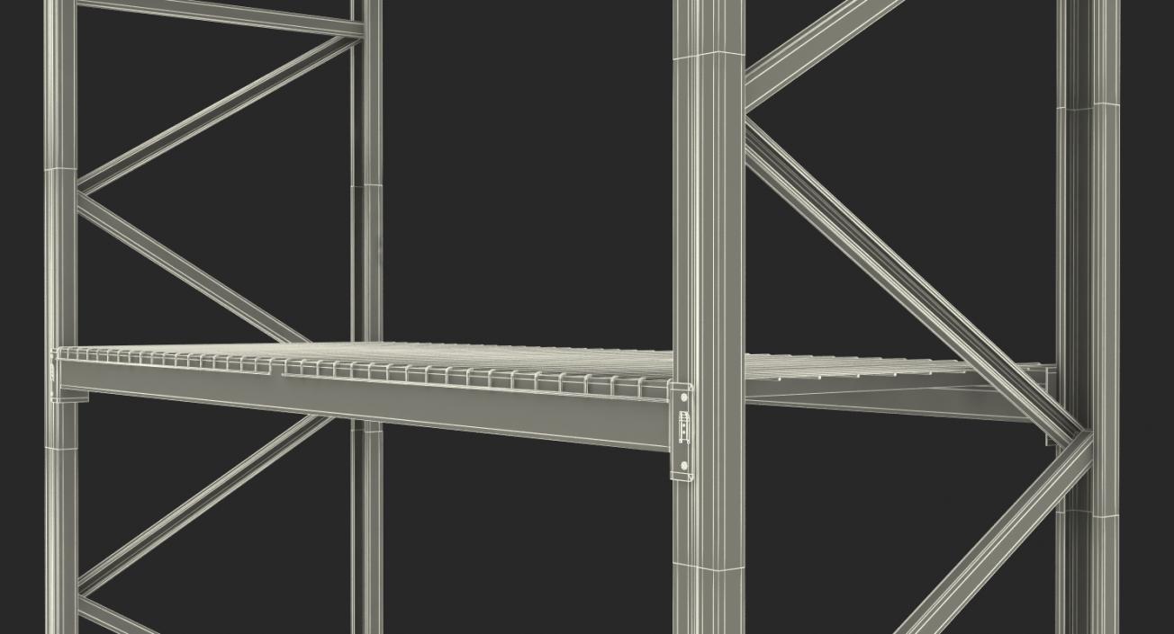 Pallet Rack Section 3D model