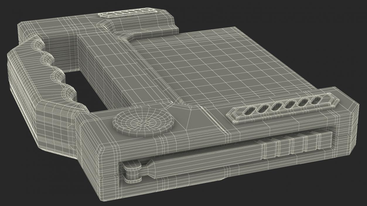 New Sci-Fi Phone Device Black 3D model